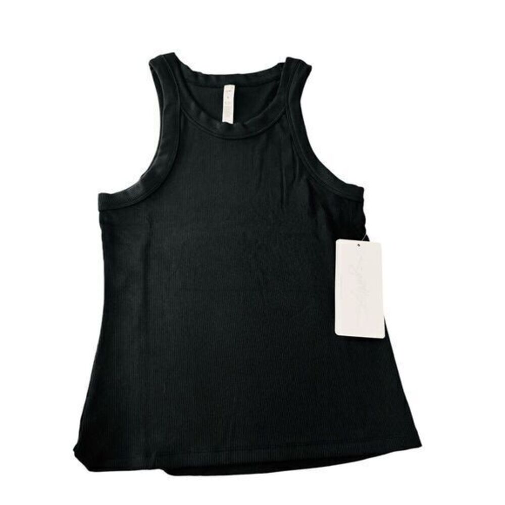 X By Gottex‎ Rib Racer Tank Black Woman's Size Large  NWT Quick Drying